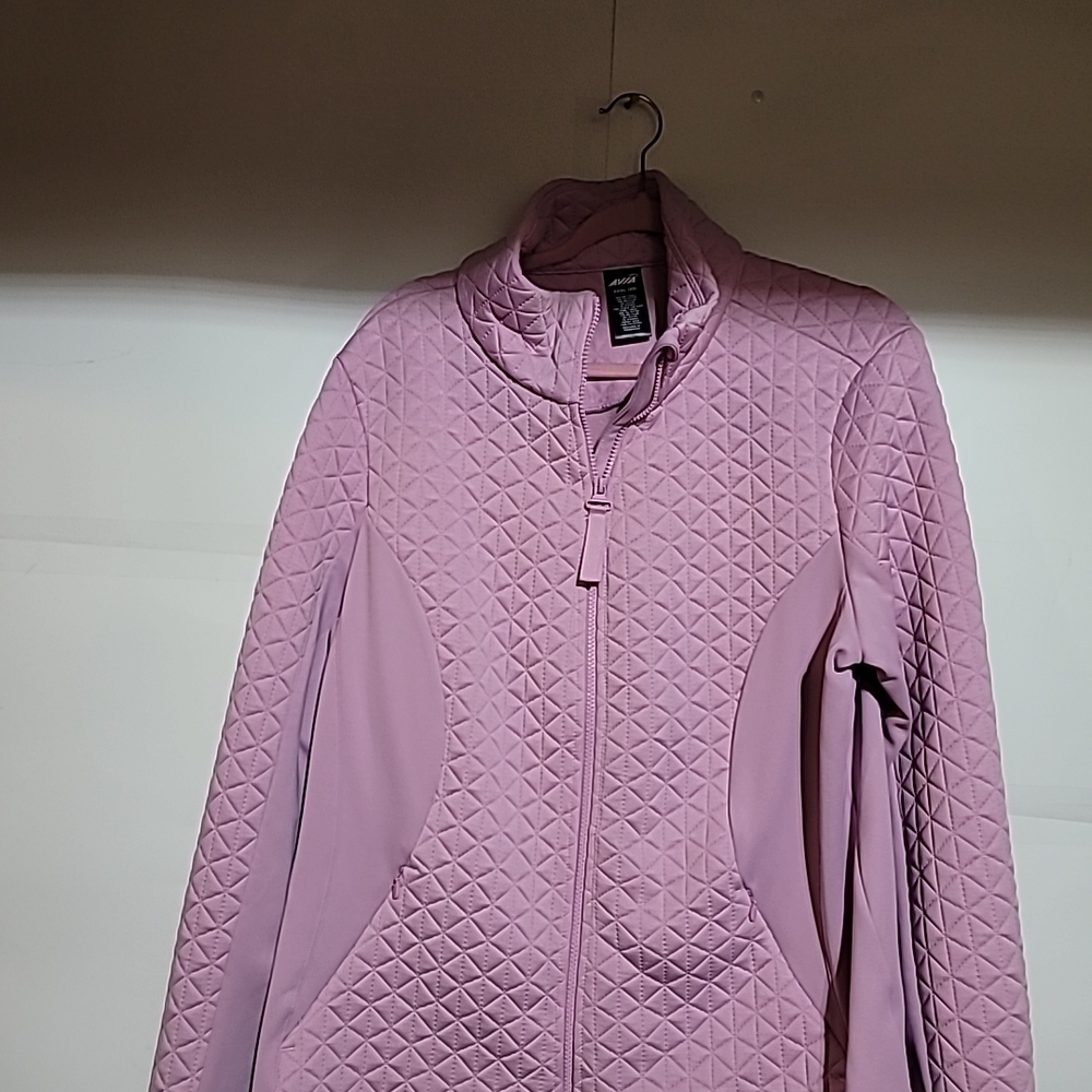 Avia Women's Quilted Bomber Jacket in Lavender
